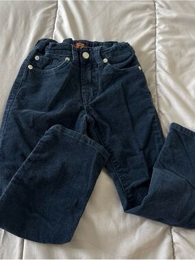 7 For All Mankind Kids Navy Blue Corduroy Jeans